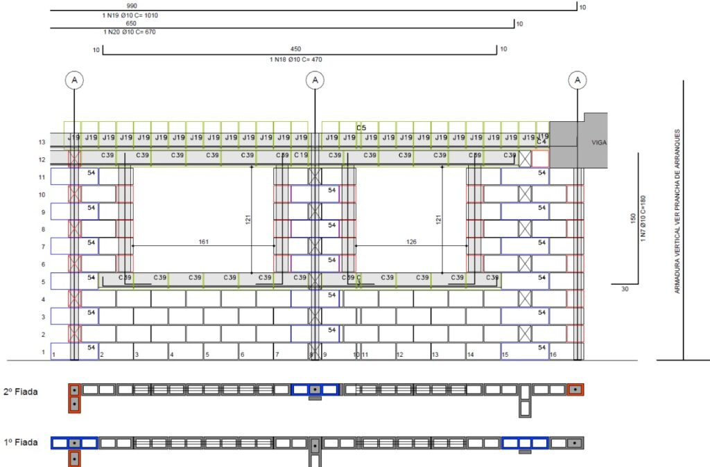 Exemplo de entrega de Projeto de Alvenaria Estrutural